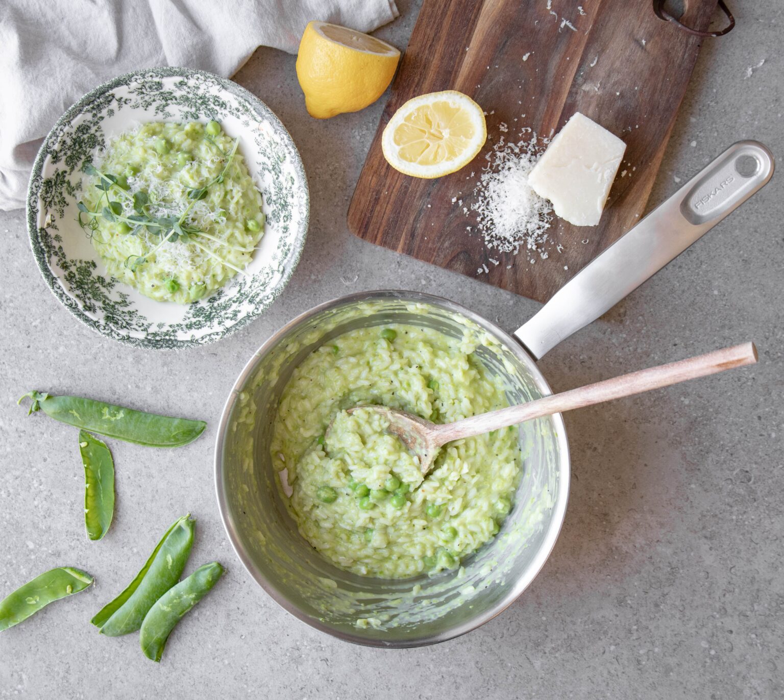 Ærterisotto Opskrift på Risotto med Ærter og Citron Mummum dk