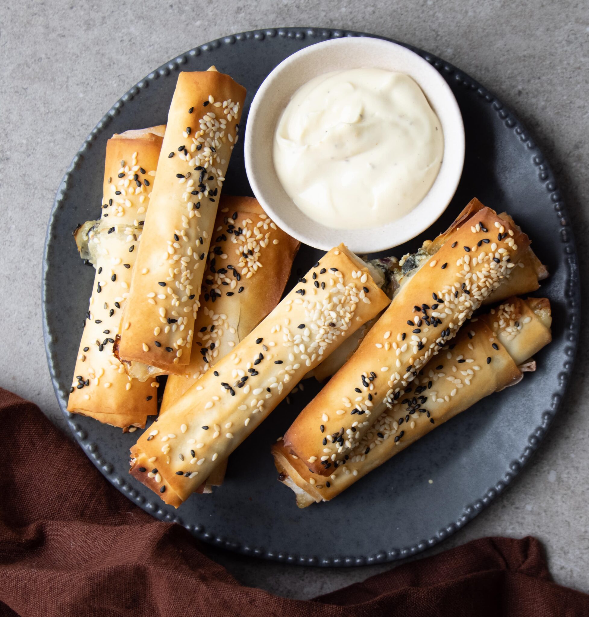 Filodej med spinat og feta Opskrift på filodejsruller Mummum dk