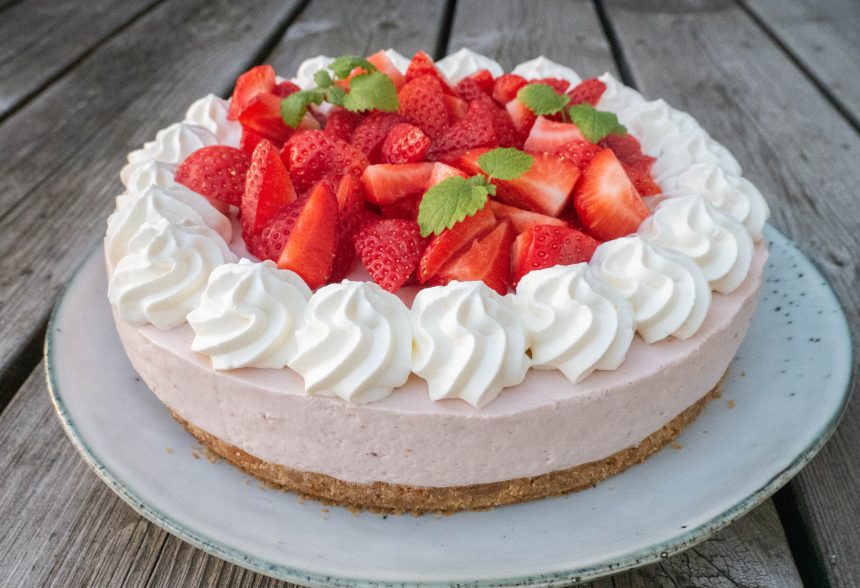jordbærcheesecake