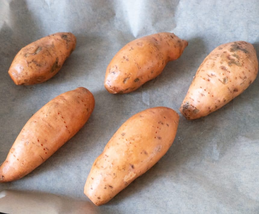 Opskrift på søde kartofler med feta