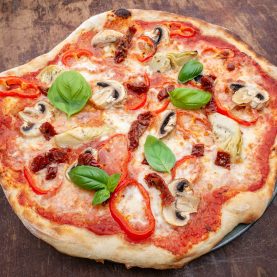 Opskrift på pizza med grøntsager