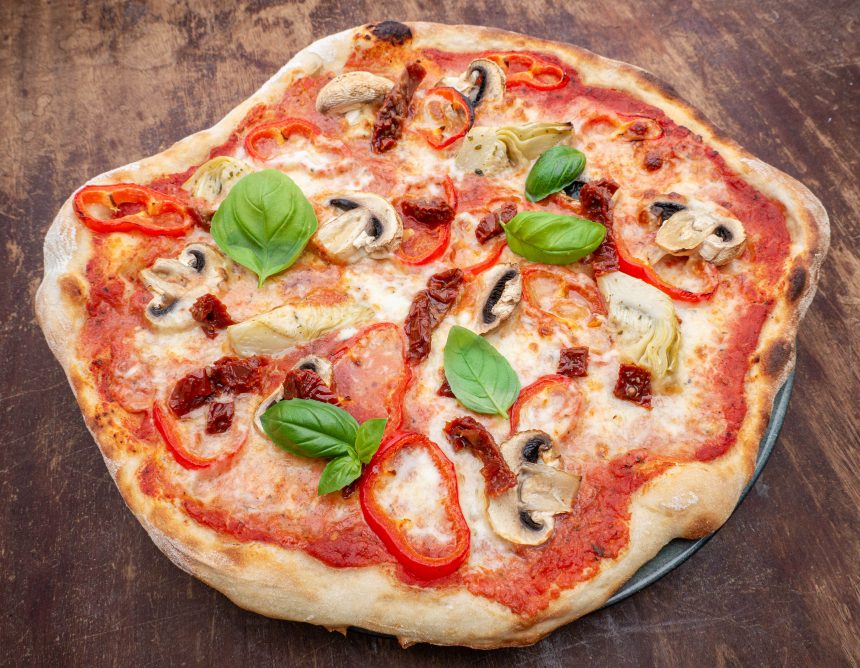 Opskrift på pizza med grøntsager