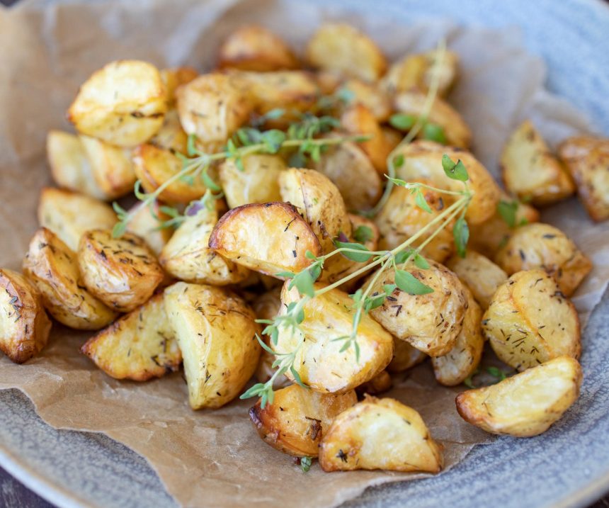 Råstegte kartofler