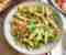 Pastasalat med grøn pesto, ærter og ruccola