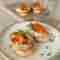 bruschetta med kylling, fetacreme og bagte gulerødder