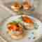 bruschetta med kylling, fetacreme og bagte gulerødder