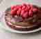 Chokoladekage med hindbær